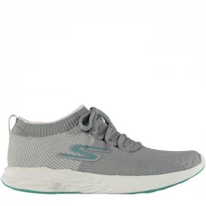 image of Skechers GoRun 6 Ladies Running Shoes - Grey/White