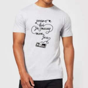 Image of I'd Pause My Game For You (FR) T-Shirt - Grey - 3XL