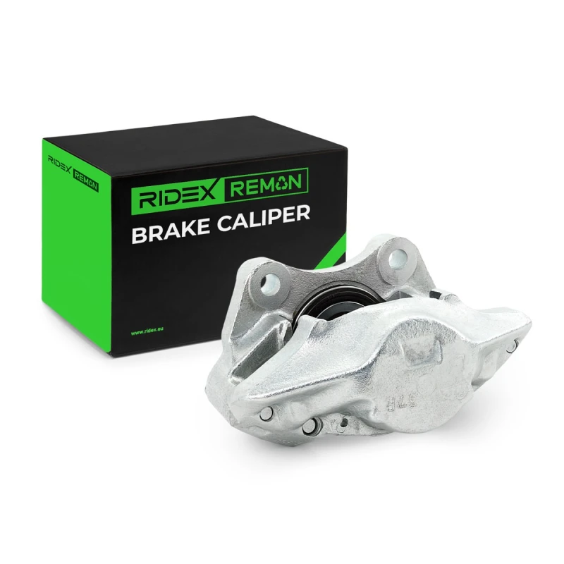 Image of RIDEX REMAN 78B1036R Brake caliper Front Axle, with holding frame Grey Cast Iron Brake Caliper (78)