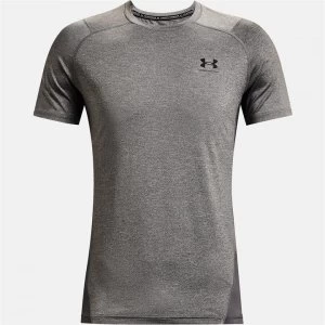Image of Urban Armor Gear HeatGear Armour Fitted Short Sleeve - Carbon Heather