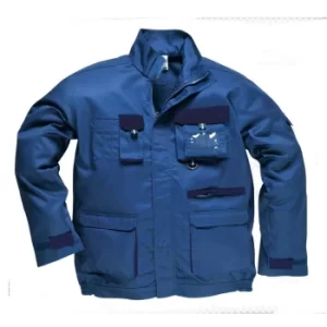 Image of Portwest Mens Texo Contrast Work Jacket Royal Blue 3XL
