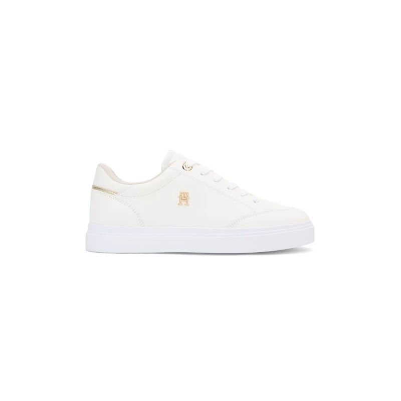 Image of Tommy Hilfiger Tommy Chic Monogram Cupsole Trainers Ecru female 4 (37)