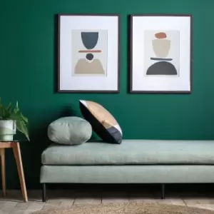 Image of Gallery Interiors Set of 2 Manfred Abstract Wall Art Multicoloured