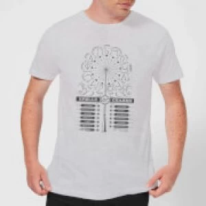 image of Harry Potter Spells Charms Mens T-Shirt - Grey - 3XL