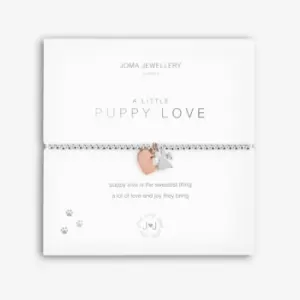 Image of A Little Puppy Love Silver 17.5cm Stretch Bracelet 5230
