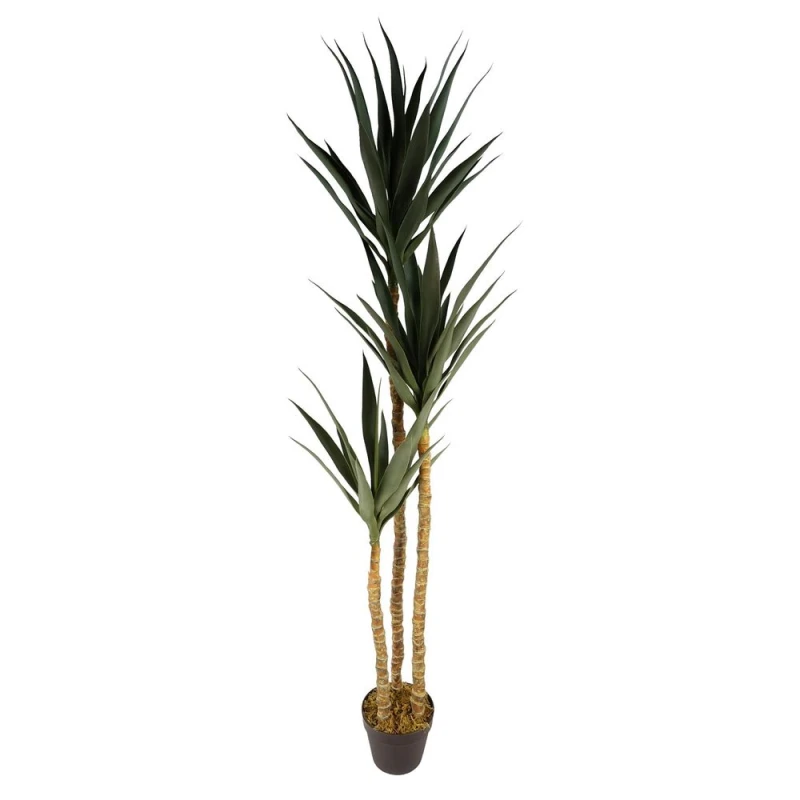 Image of Leaf 170cm Artificial XL Triple Yukka Tree Tropical Plant Green