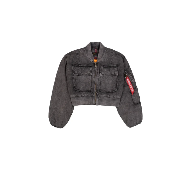 Image of alpha industries Womens multi-pocket jacket Alpha Industries Flight Noir Female L