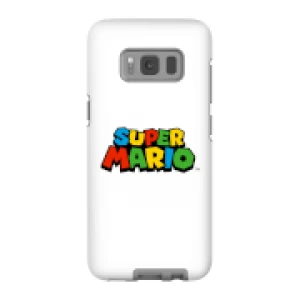 image of Nintendo Super Mario Colour Logo Phone Case - Samsung S8 - Tough Case - Gloss