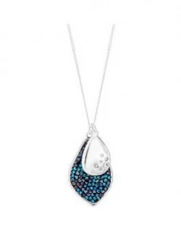 Image of Jon Richard Blue Crystal Rocks Pendant