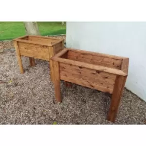 Image of Wiltshire (Raised) 2pc Medium Trough Set - W82 x D41 x H72 - Fully Assembled