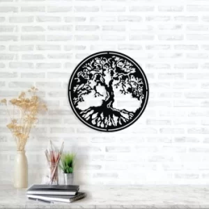 Image of Tree of Life Black Decorative Metal Wall Accessory