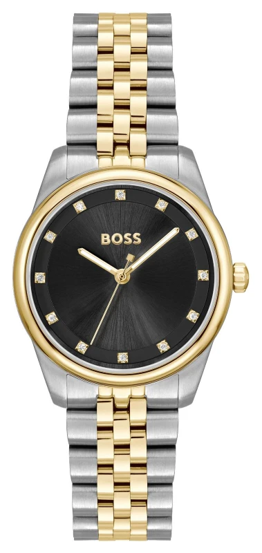 Image of BOSS 1502811 GRACEFUL PRECIOUS (32mm) Black Dial / Two-Tone Watch