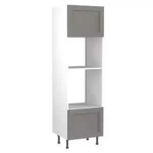Image of KitchenKIT Shaker 60cm Oven and Microwave Unit - Matt Dust Grey
