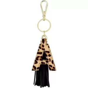 Image of Biba Alphabet leather keyring - A - Gold