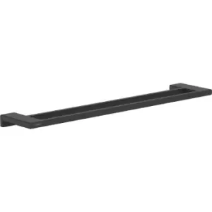 Image of Hansgrohe AddStoris Double Bath Towel Rail Matt in Black Metal