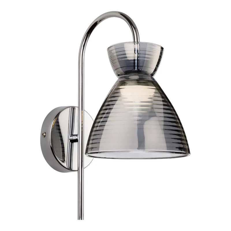 Image of Firstlight LED Royale Wall Wall Light Warm White 3000K Smoked in Chrome