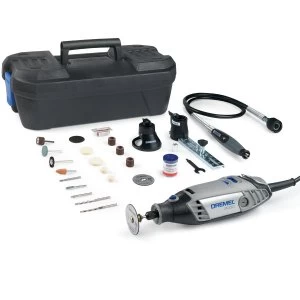 image of Dremel 3000-3/55 4 Star Multi-Tool Kit with Plastic Tool Box