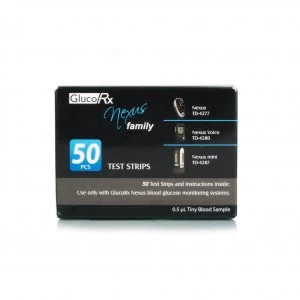 Image of GlucoRX Nexus Glucose Test Strips 50's
