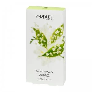 image of Yardley Lily of The Valley Soap Trio 300g