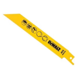 image of DEWALT Bi-Metal Metal Cutting Reciprocating Blade 152mm Pack of 5