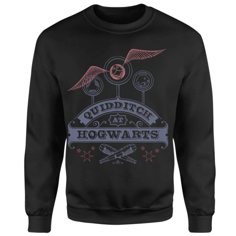 Image of Harry Potter Quidditch At Hogwarts Sweatshirt - Black - M