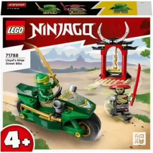 image of LEGO NINJAGO: Lloyd's Ninja Street Bike Toy for Kids 4+ (71788)