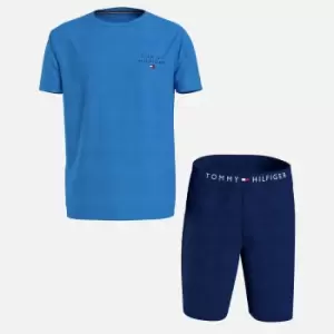 Image of Tommy Hilfiger Cotton T-Shirt and Shorts Lounge Set - L