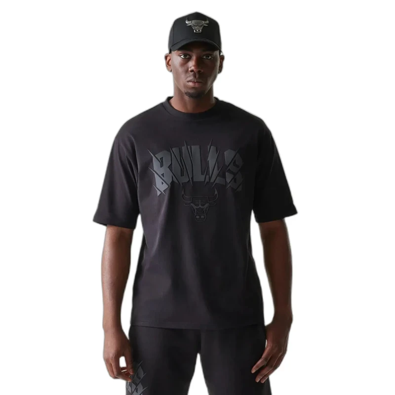 Image of new era Oversized T-Shirt New Era NBA Chicago Bulls Noir Male M