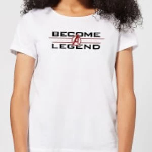Image of Avengers Endgame Become A Legend Womens T-Shirt - White