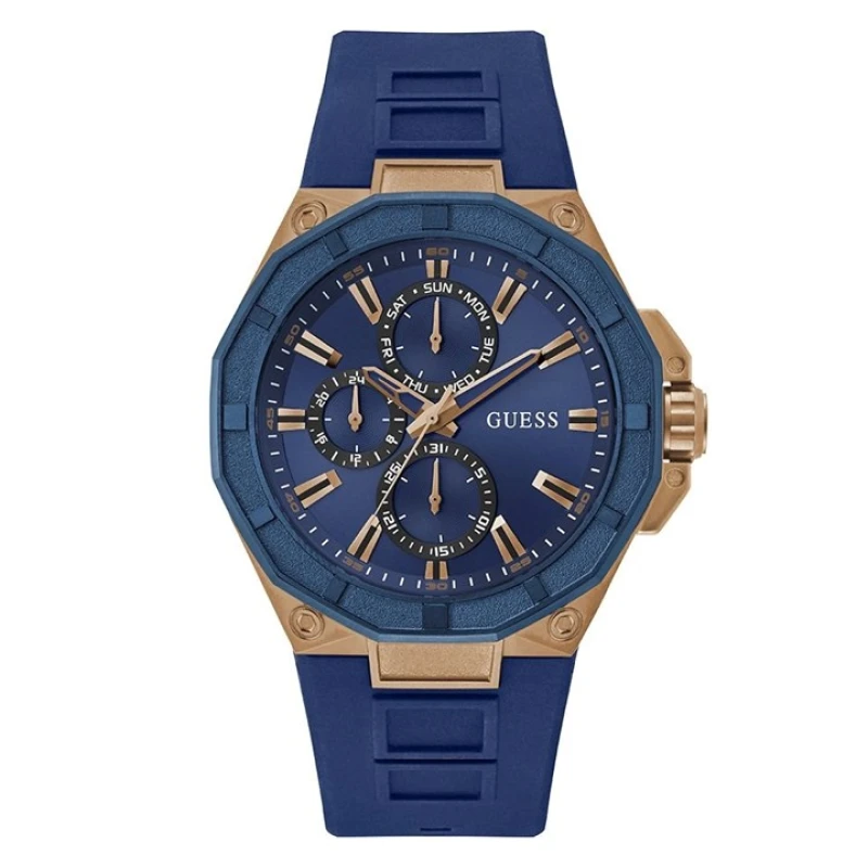 Image of GUESS GW0803G2 R2 Blue Silicone Strap Watch - W96345