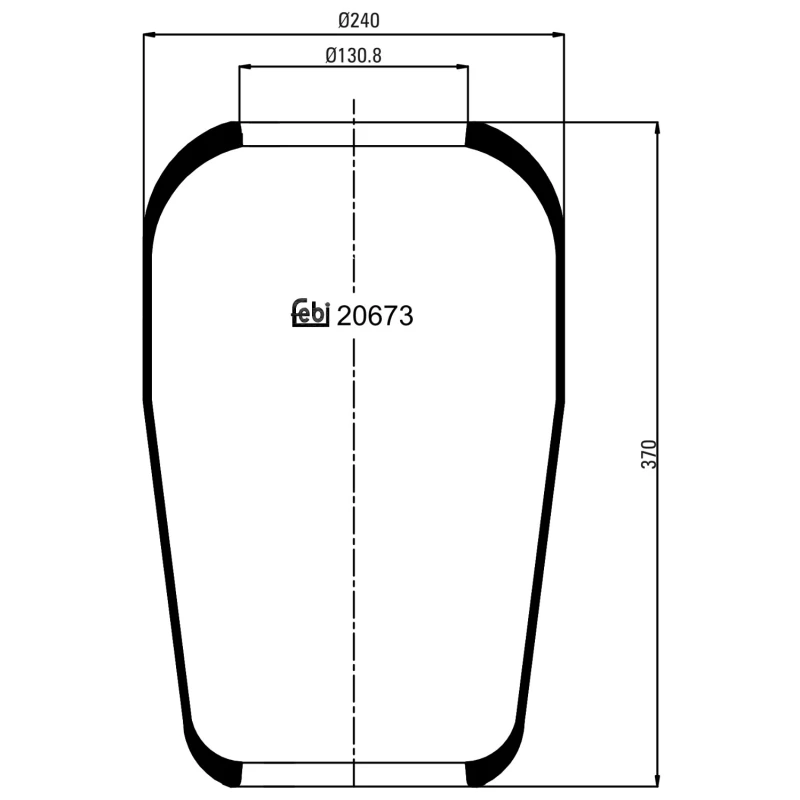 Image of FEBI BILSTEIN 20673 Boot, air suspension Boot,air suspension (324)