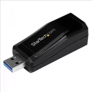 image of StarTech USB 3.0 to Gigabit Ethernet NIC Network Adapter 101001000 Mbps