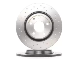 Image of PAIR BREMBO BRAKE XTRA DRILLED DISCS 08.A759.1X