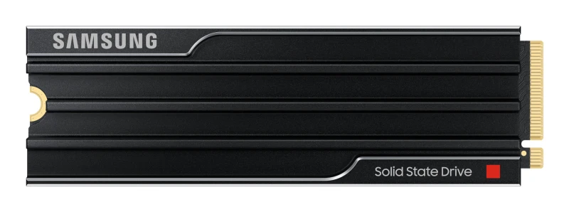Image of Samsung 9100 PRO M.2 Internal SSD with Heatsink - 4 TB, Black 8806095811659