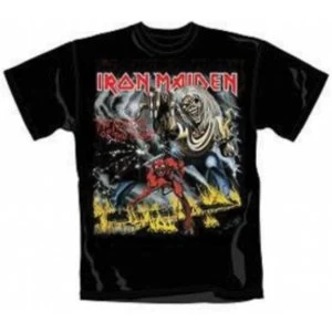 image of Iron Maiden Number of The Beast Mens T Shirt: Large