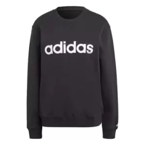 adidas Essentials Linear French Terry Sweatshirt Womens - Black