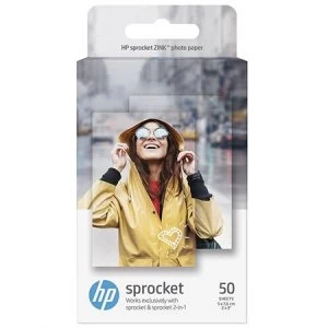Image of HP SPROCKET ZINK Sticky backed 2x3 Photo Paper 50 Sheet Pack 3 for 2 Offer