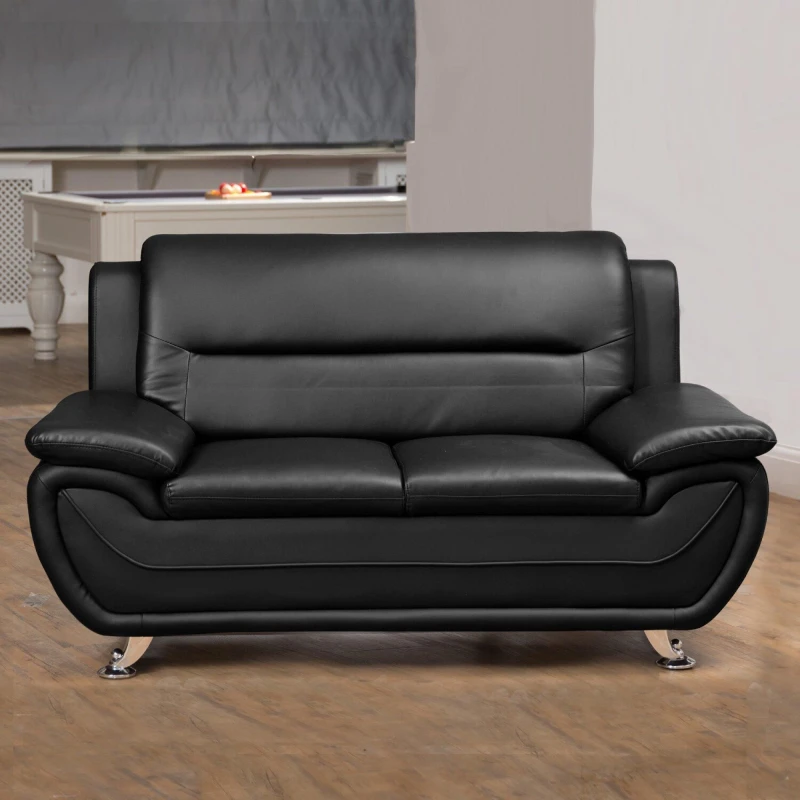 Image of Artemis Home Dexter 2 Seat Sofa in Black Unisex