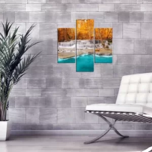 Image of 3MDF-039 Multicolor Decorative MDF Painting (3 Pieces)