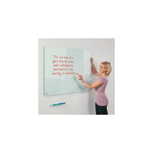 Image of Metroplan WriteOn glass Whiteboard - 900 x 600mm (HxW)