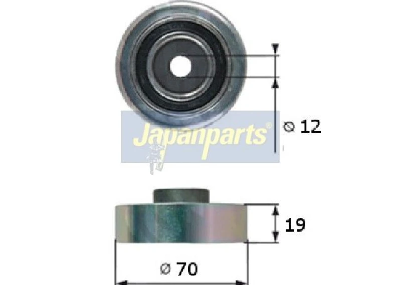 Image of JAPANPARTS Deflection / guide pulley, V-ribbed belt JAPANPARTS RP-815