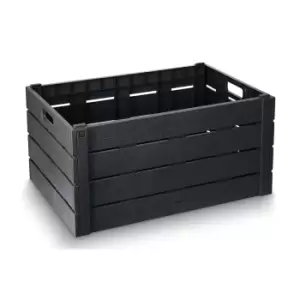 Image of Strata Folding Crate - Charcoal