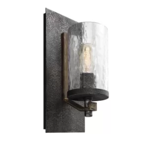 Image of Feiss Angelo 1 Light Wall Light Weathered Oak