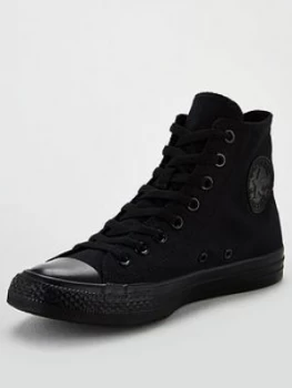 Image of Converse Chuck Taylor All Star Hi, Black, Size 12, Men