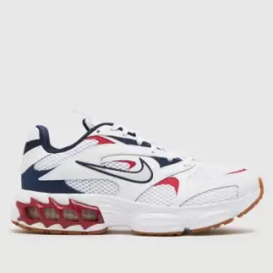 Image of Nike White & Navy Zoom Air Fire Trainers