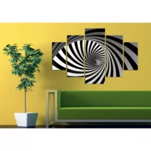 Image of ST053 Multicolor Decorative MDF Painting (5 Pieces)