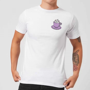 image of Disney Aristocats Marie Teacup Mens T-Shirt - White - XS