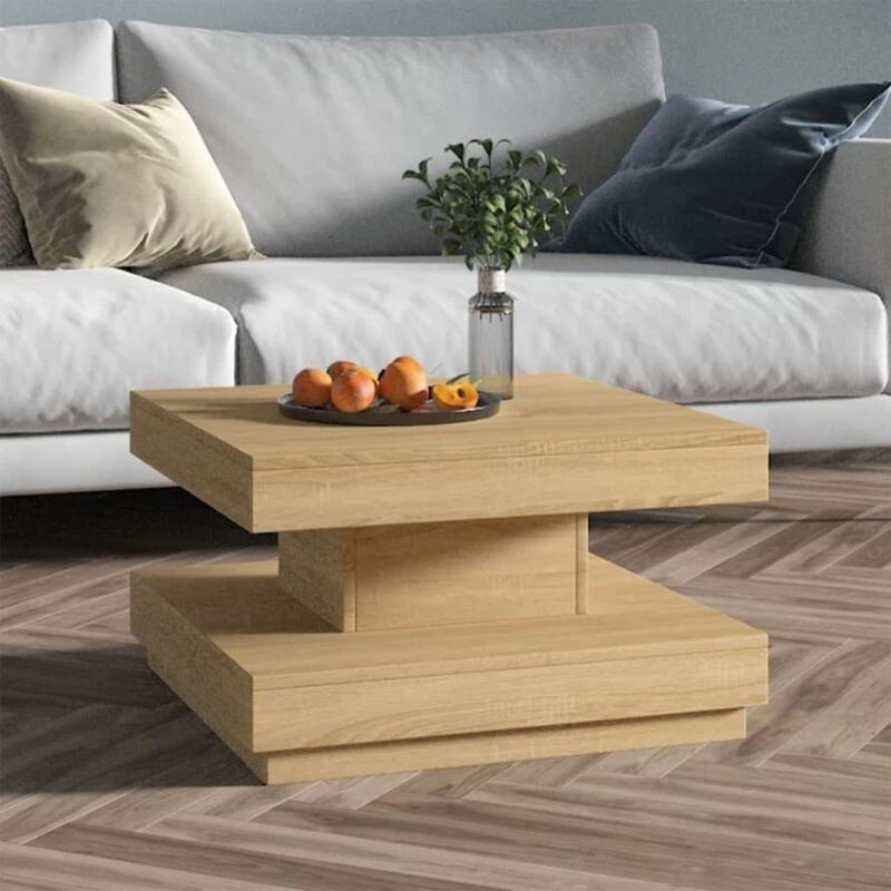 Image of VIDAXL Coffee Table Light Brown 60x60x35cm mdf Vidaxl 8719883744308