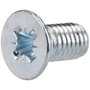 Image of R-TECH 337079 Pozi Countersunk Machine Screws BZP M5 10mm - Pack O...