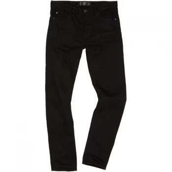 image of Label Lab Lock Skinny Fit Black Jeans - Black